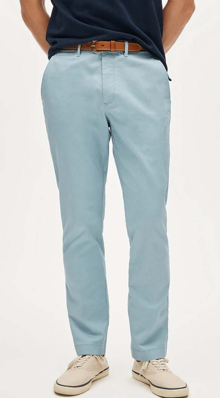 New J.Crew blue Straight 770 trouser pants Size 34x32 mens Preppy Classic Career